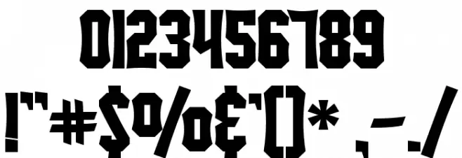 SF Ironsides Bold Font OTHER CHARS