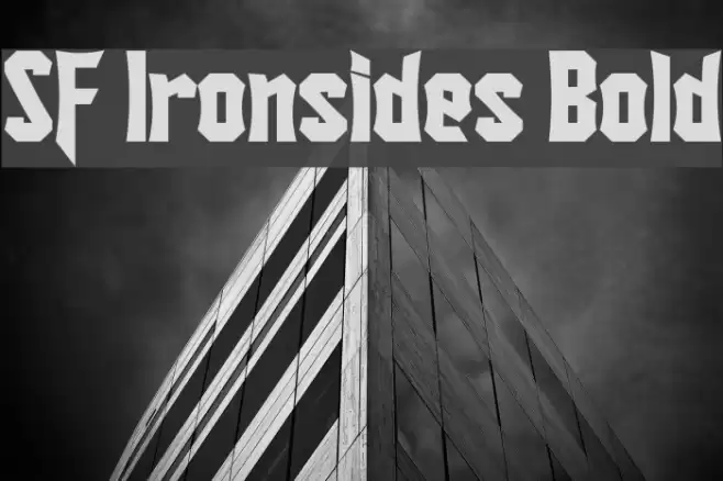 SF Ironsides Bold Font examples