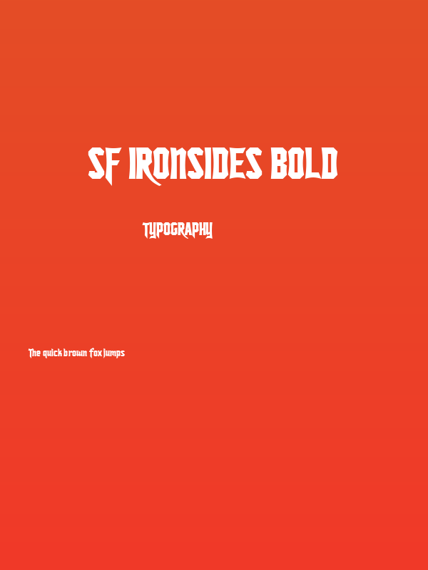 SF Ironsides Bold Poster