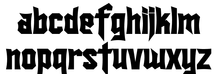SF Ironsides Bold Font LOWERCASE