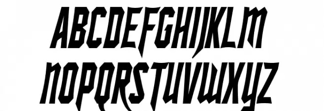 SF Ironsides Condensed Italic Шрифта ВЕРХНИЙ