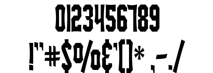 SF Ironsides Condensed Font OTHER CHARS