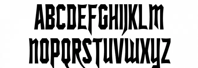 SF Ironsides Condensed Polices MAJUSCULES