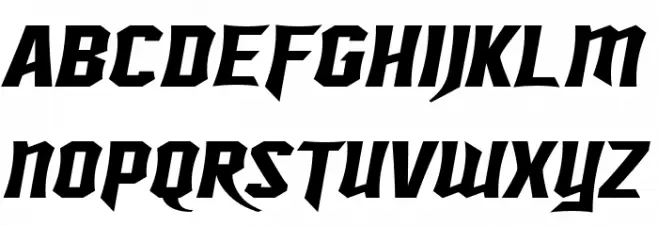 SF Ironsides Extended Italic خط أحرف كبيرة