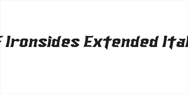 SF Ironsides Extended Italic Logo