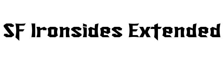 SF Ironsides Extended  免费字体下载