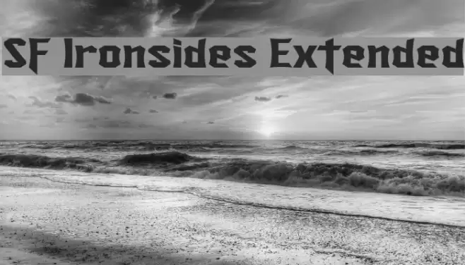 SF Ironsides Extended خط examples
