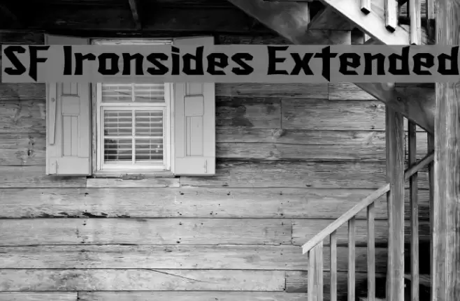 SF Ironsides Extended خط examples