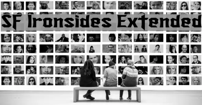 SF Ironsides Extended خط examples