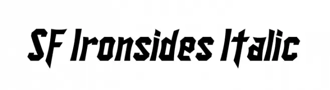 SF Ironsides Italic  Скачать бесплатные шрифты