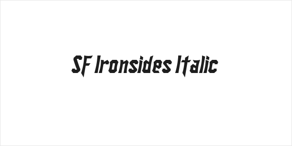 SF Ironsides Italic Logo