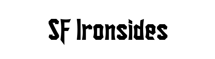 SF Ironsides Font