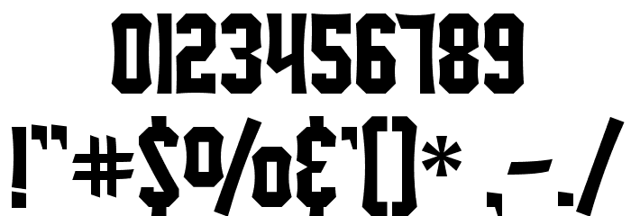 SF Ironsides Font OTHER CHARS