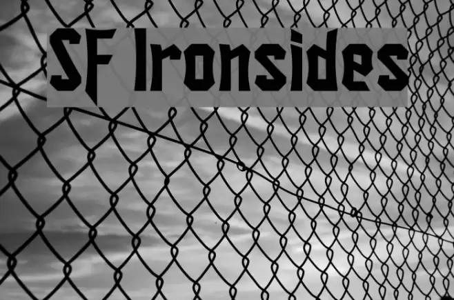 SF Ironsides Font examples