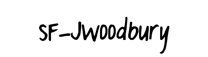 SF-JWoodbury Font