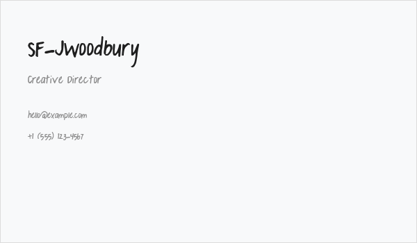 SF-JWoodbury Business Card