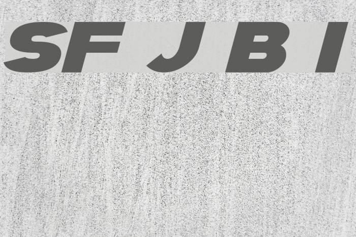 SF Juggernaut Bold Italic Font examples