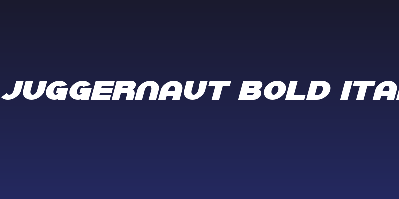 SF Juggernaut Bold Italic Social Header