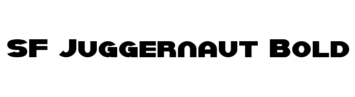 SF Juggernaut Bold  font caratteri gratis