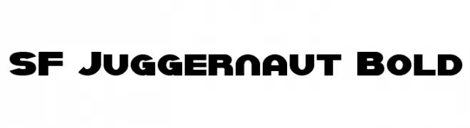 SF Juggernaut Bold  font caratteri gratis