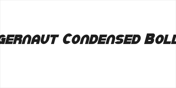 SF Juggernaut Condensed Bold Italic Logo