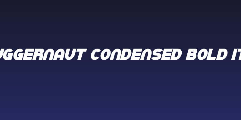 SF Juggernaut Condensed Bold Italic Social Header