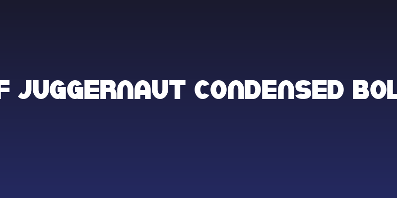 SF Juggernaut Condensed Bold Social Header