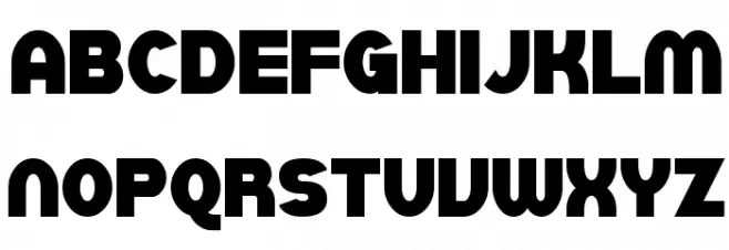 SF Juggernaut Condensed Bold 字体 小写