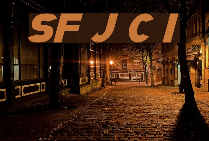 SF Juggernaut Condensed Italic Font examples