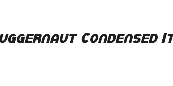 SF Juggernaut Condensed Italic Logo