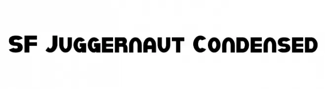 SF Juggernaut Condensed  font caratteri gratis