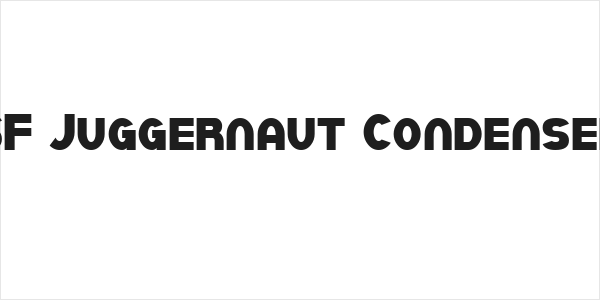 SF Juggernaut Condensed Logo