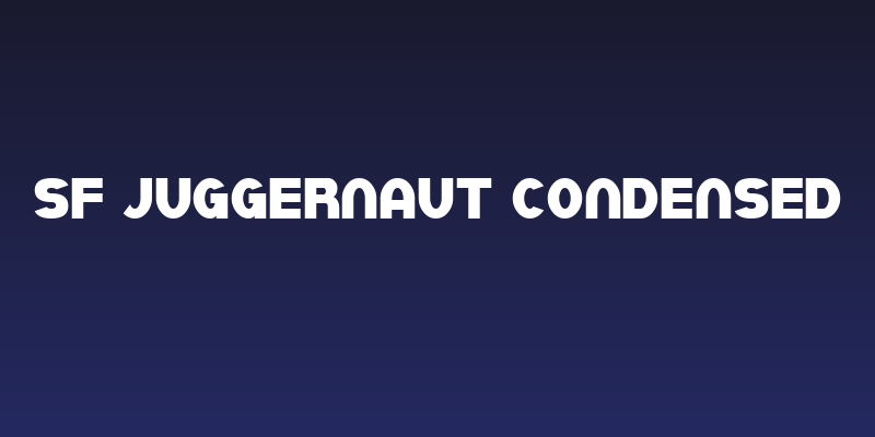 SF Juggernaut Condensed Social Header