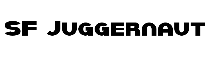 SF Juggernaut Font