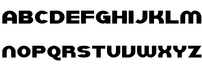 SF Juggernaut Font LOWERCASE