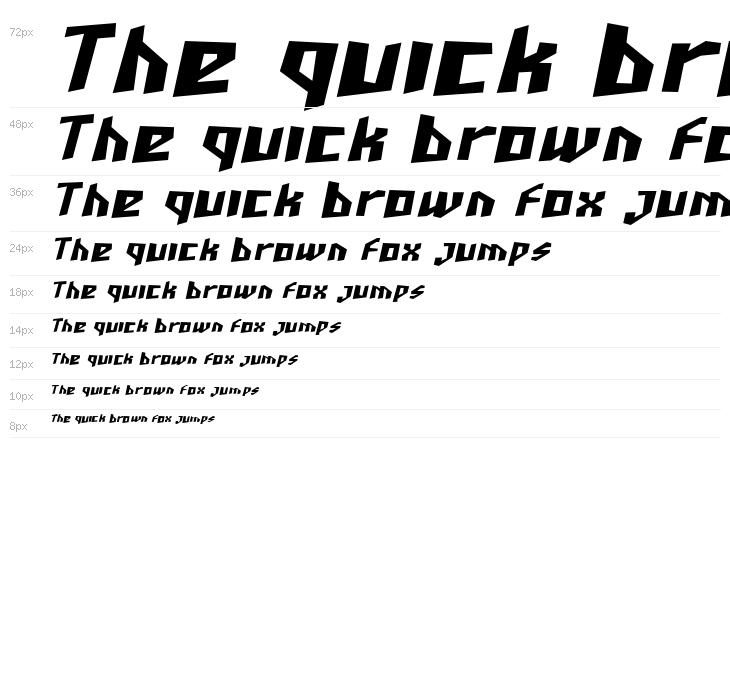 SF Junk Culture Bold Oblique Waterfall