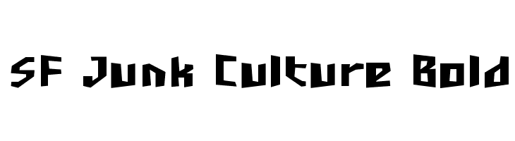 SF Junk Culture Bold  Descarca Fonturi Gratis