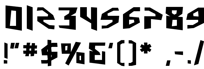SF Junk Culture Bold Font OTHER CHARS