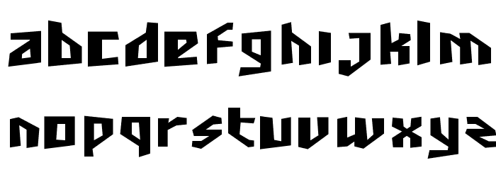 SF Junk Culture Bold Font LOWERCASE