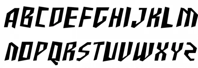 SF Junk Culture Condensed Oblique Fonte MAIÚSCULAS