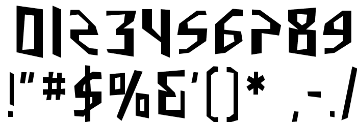 SF Junk Culture Condensed Font OTHER CHARS
