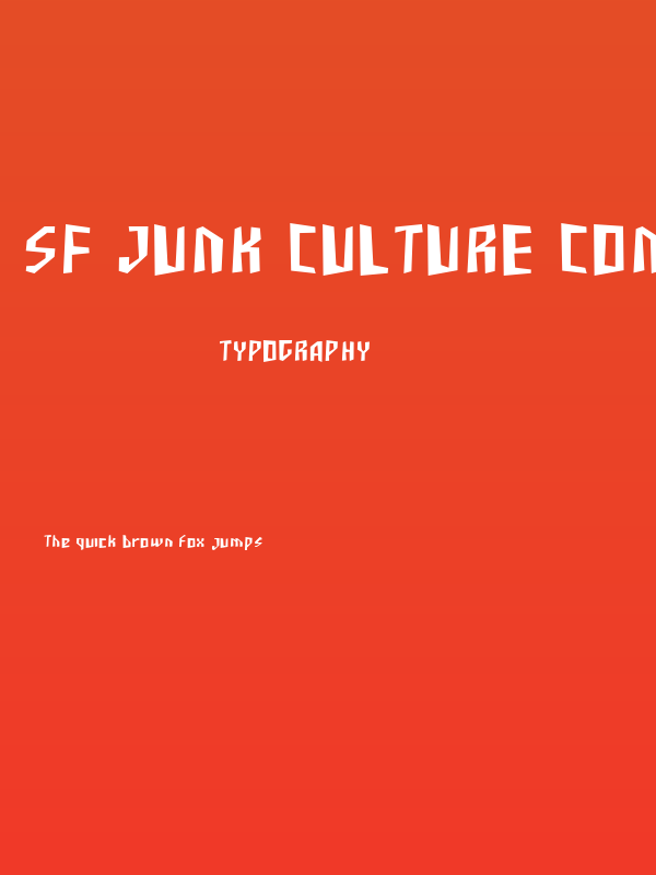 SF Junk Culture Condensed Poster