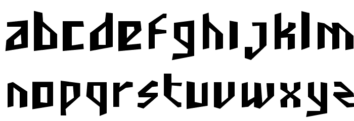 SF Junk Culture Condensed Font LOWERCASE