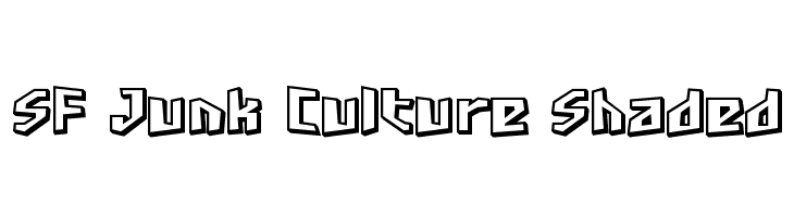 SF Junk Culture Shaded  Free Fonts Download