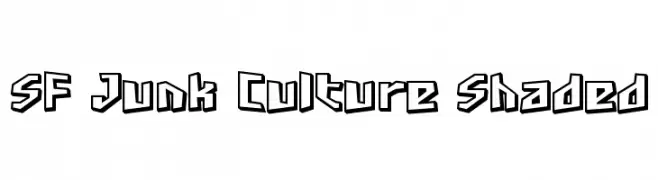 SF Junk Culture Shaded  Frei Schriftart Herunterladen