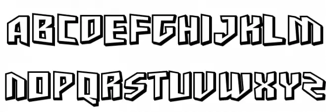 SF Junk Culture Shaded Schriftart Groß