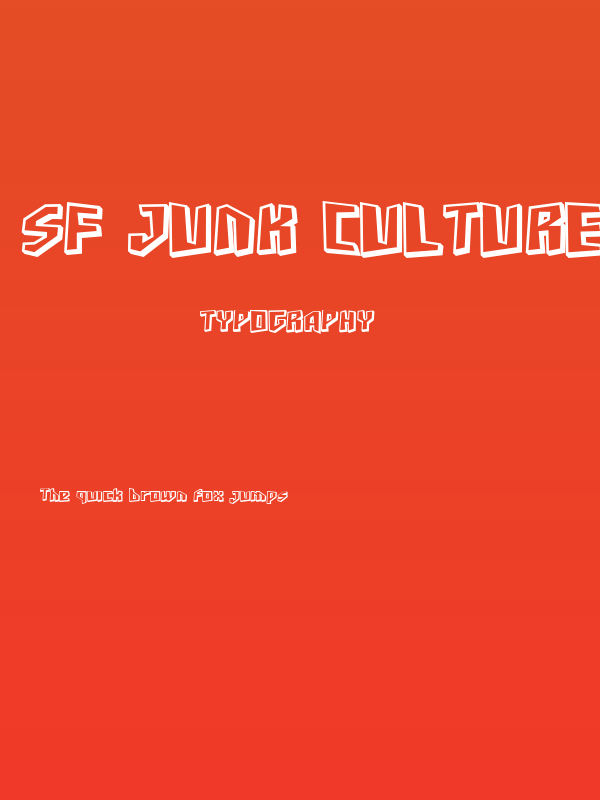 SF Junk Culture Shaded Poster