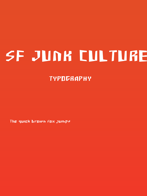 SF Junk Culture Poster