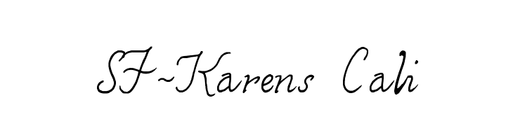 SF-Karens Cali Font