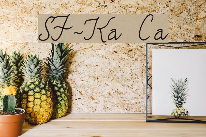SF-Karens Cali Font examples